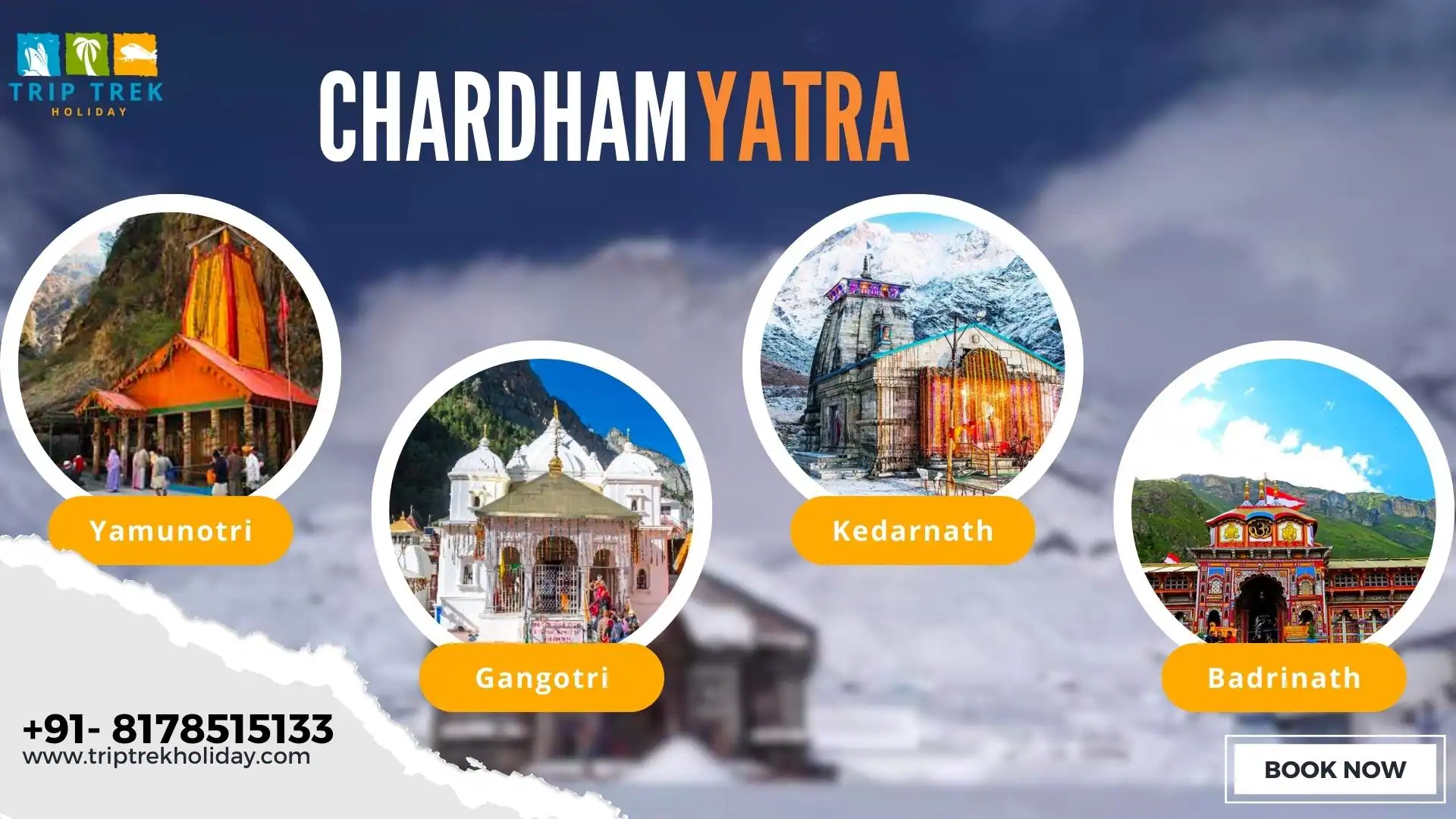 chardham yatra with trip trek holiday